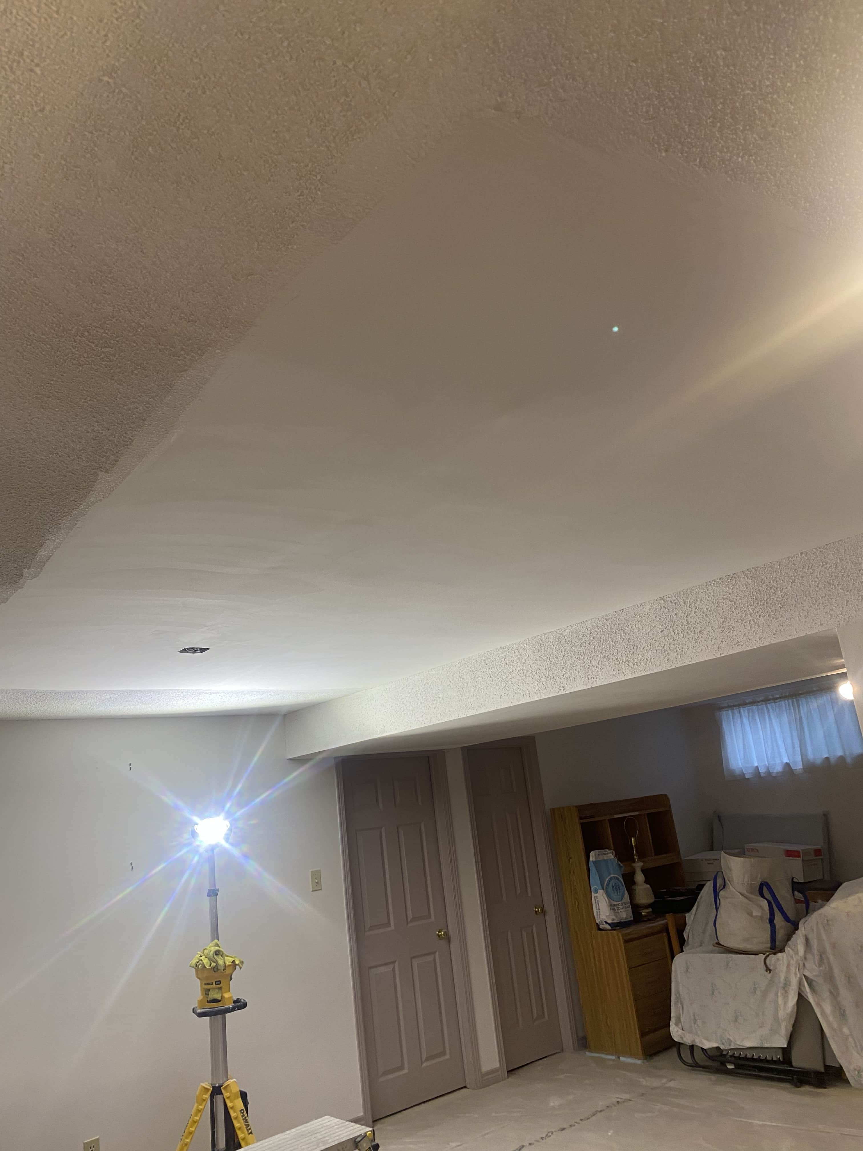 Finished basement interior